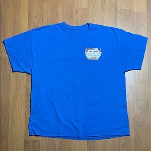 NHRA Toyota Summer Nationals 2015 Raceway Park Blue T-Shirt Fits Like XL